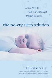 "The no-cry sleep solution" book cover.  Available for borrowing by clients of Elemental Beginnings Birth and Postnatal Services