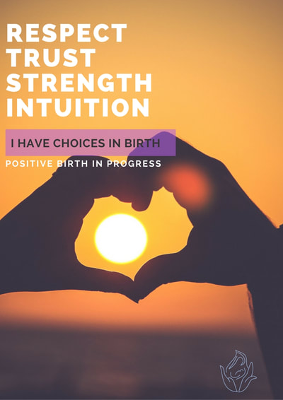 I have choices in Birth. Free A4 birth affirmations for printing available at Elemental Beginnings Birth & Postnatal Services Adelaide Doula
