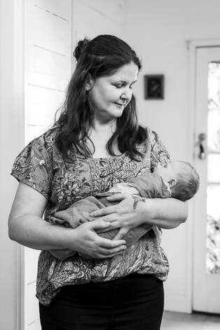 Adelaide doula Elemental Beginnings with her 5 hour old son